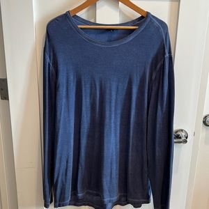Mens XL Lululemon Blue Burnout Long Sleeve Shirt
